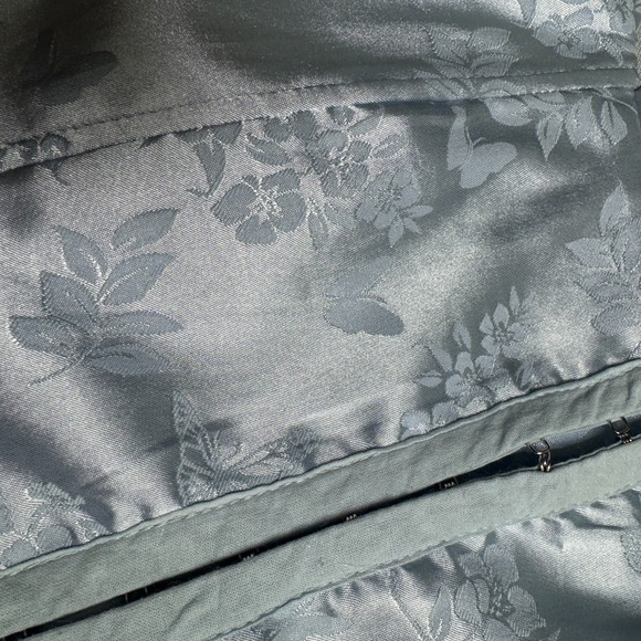 Light Blue Womens Medium Cropped Corset Top Regency Coquette Feminine Romantic - Picture 5 of 16